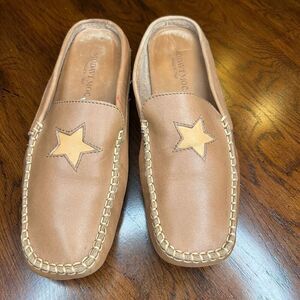 Modavi Moc Leather Driving Moccasin Slip On Size 9